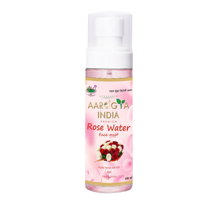 Aarogya India : Pure Gulabari Rose Water | Organic | Ayurvedic | Men & Women (100 ml)