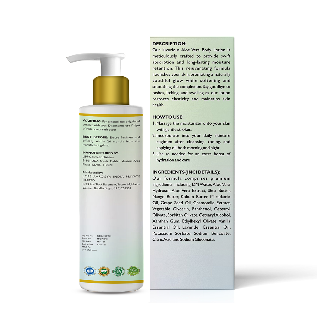 Aarogya India Mixed Fruit Body Lotion: Nourish & Revitalize Your Skin | 100% Ayurvedic (200 ml)