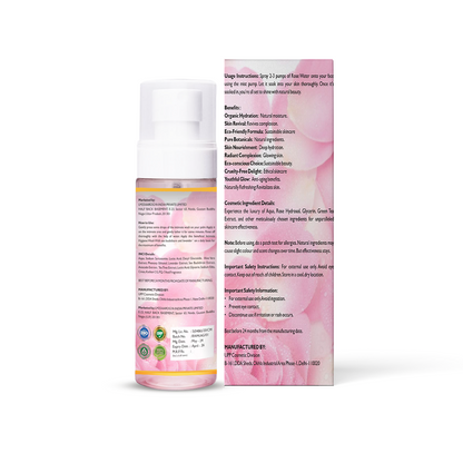 Aarogya India : Pure Gulabari Rose Water | Organic | Ayurvedic | Men & Women (100 ml)