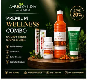 Aarogya India Nature's Care Wellness Combo Collection Complete Health, Skin & Oral Care