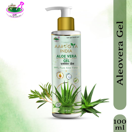 Aarogya India Pure Aloe Vera Gel | | Natural Moisturizer For Face & Body (200 ml)