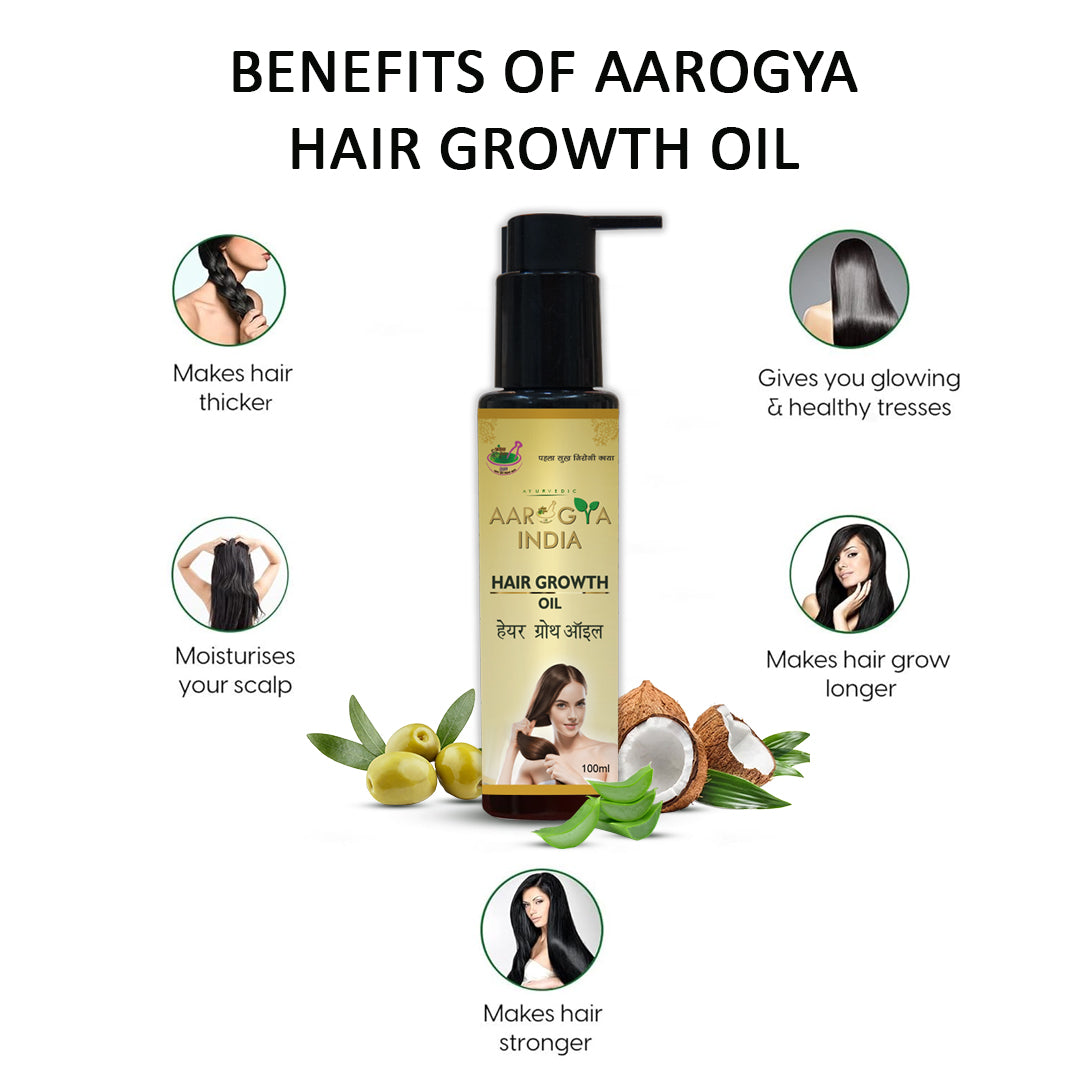 Aarogya India Premium Hair Growth Oil | Men & Women Hair Oil (100 ml)